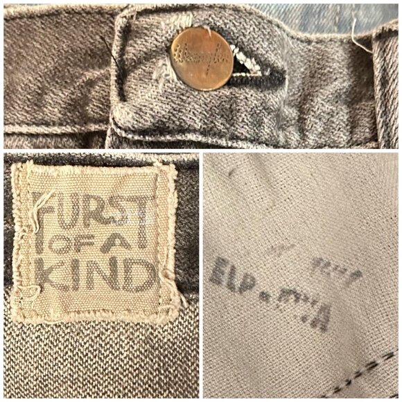 Furst of a Kind Upcycled Cut Off Western Cowgirl Ripped Distressed Shorts - Picture 3 of 3